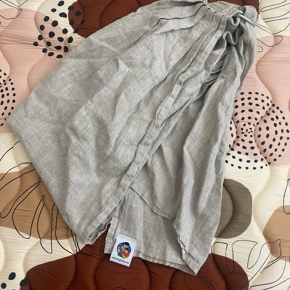 Gray Midi Bubble Skirt with Ruched Details